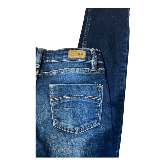 RSQ Blue Skinny Jeans with Subtle Distressing size 12 - Picture 3 of 5